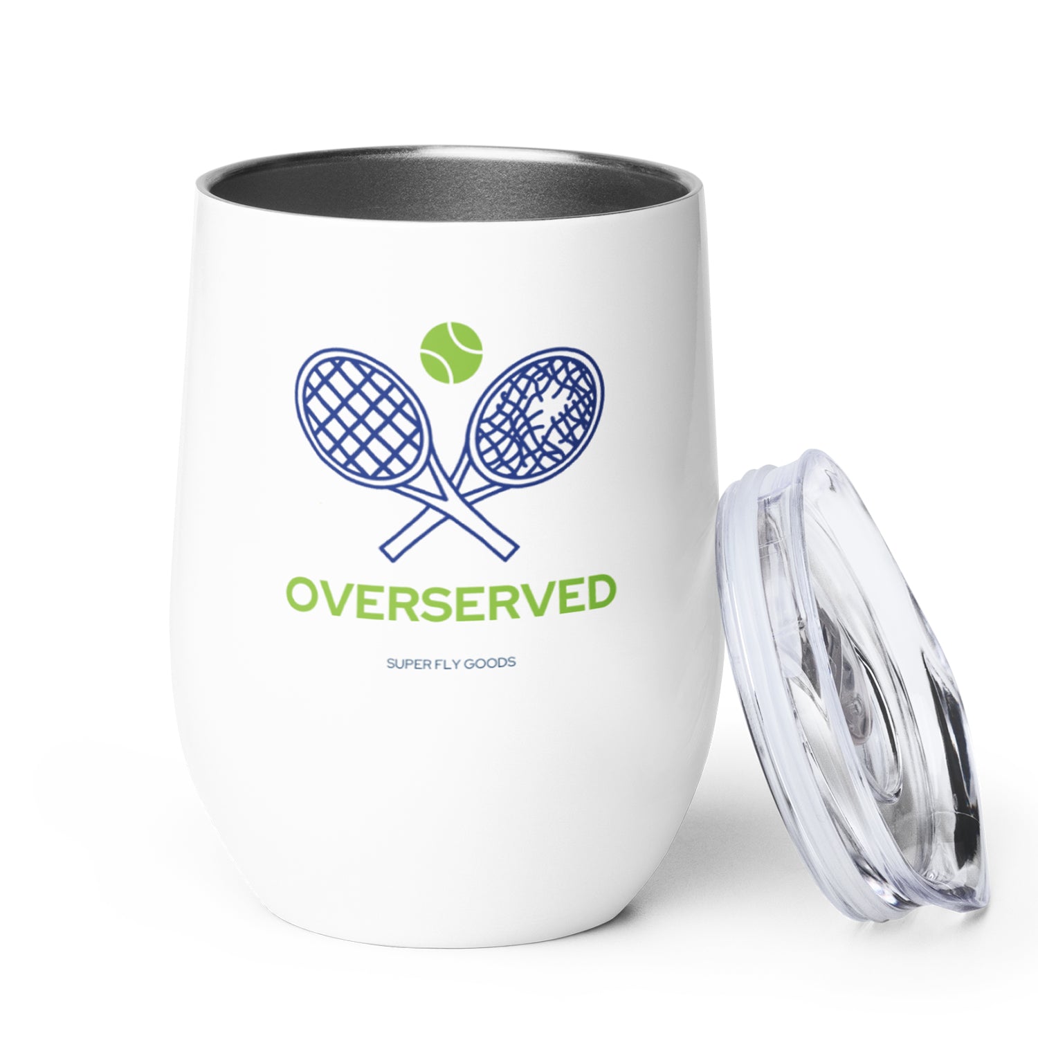 Tennis Lovers Premium Stainless Steel Insulated Tumbler 12 oz, Leak-Proof