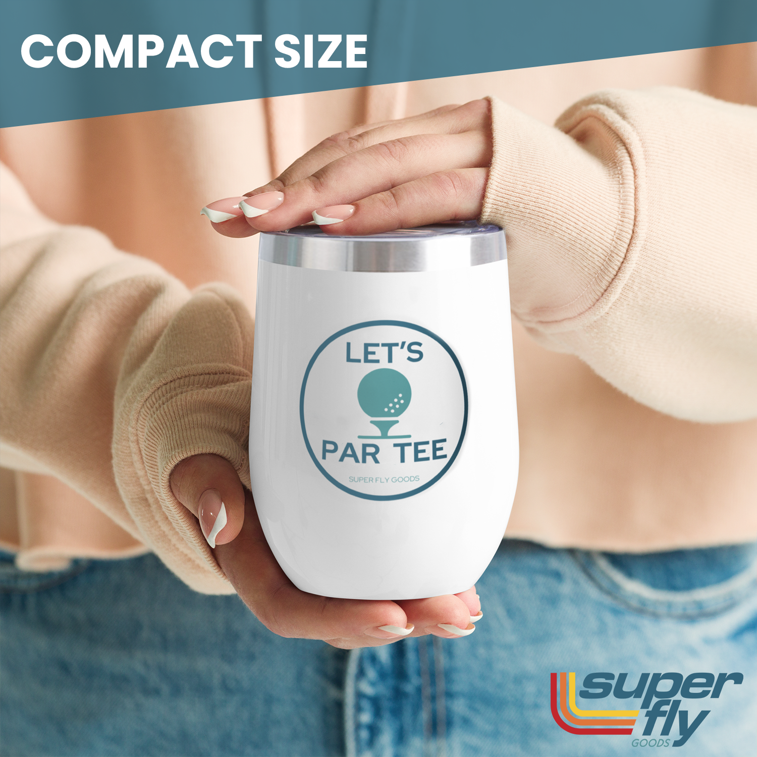 12oz Golf Mug – Insulated Stainless Steel Tumbler with Lid