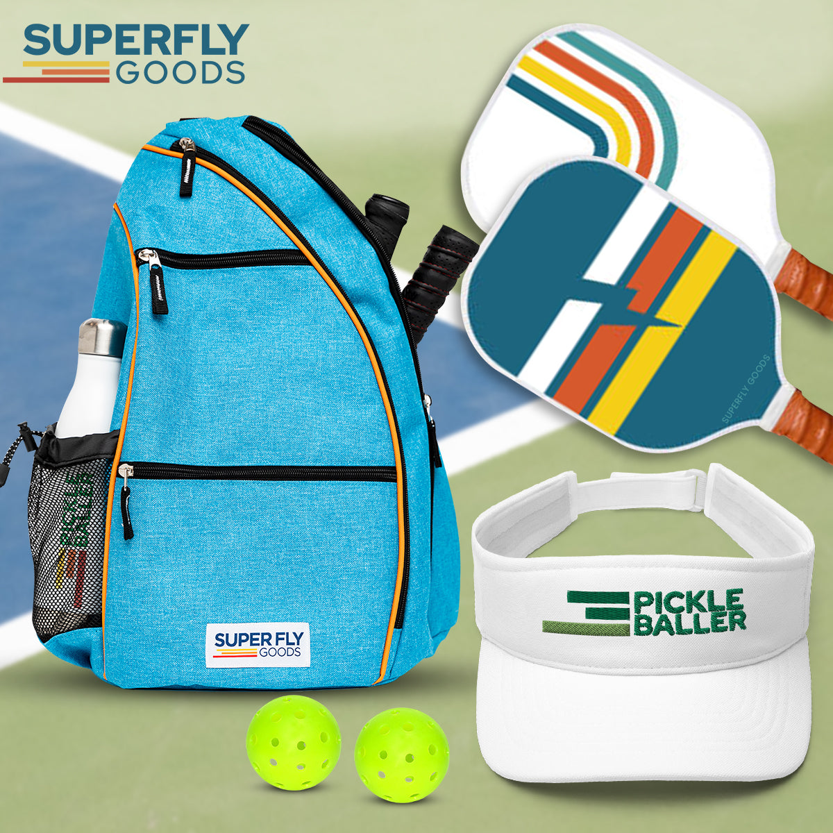 Super Fly Goods Pickleball Paddle Set of 2 Mile High Set