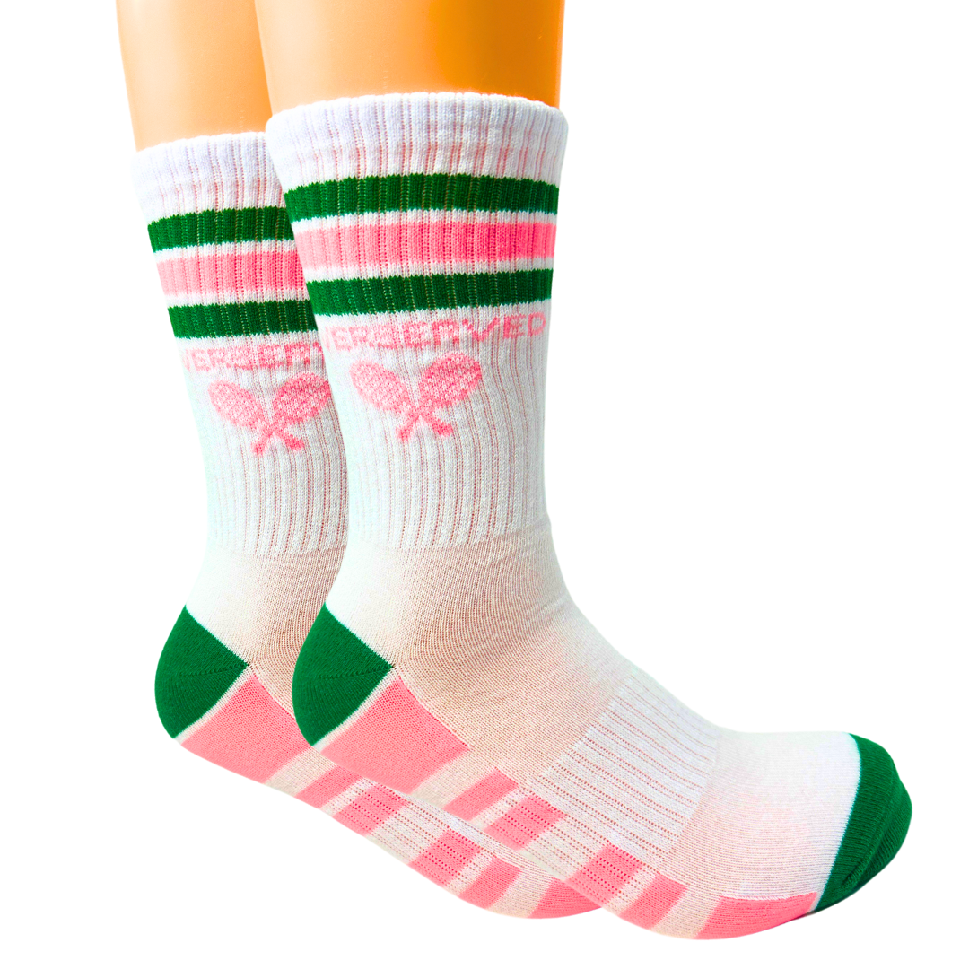 Super Fly Goods Performance Socks Tennis Pink