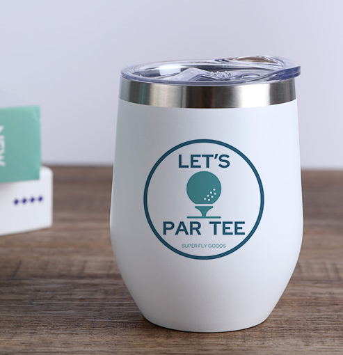12oz Golf Mug – Insulated Stainless Steel Tumbler with Lid