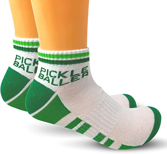 Pickle Baller Novelty Athletic Ankle Socks Pickleball