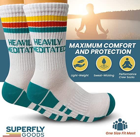 Yoga Heavily Meditated Novelty Athletic Socks