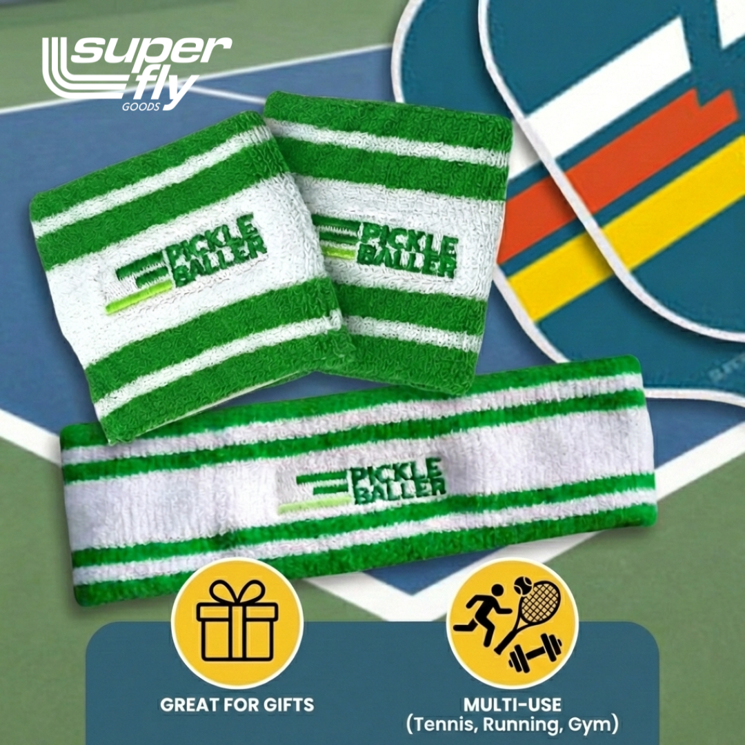 Super Fly Goods Sweatband Set Pickleball | Great Gift