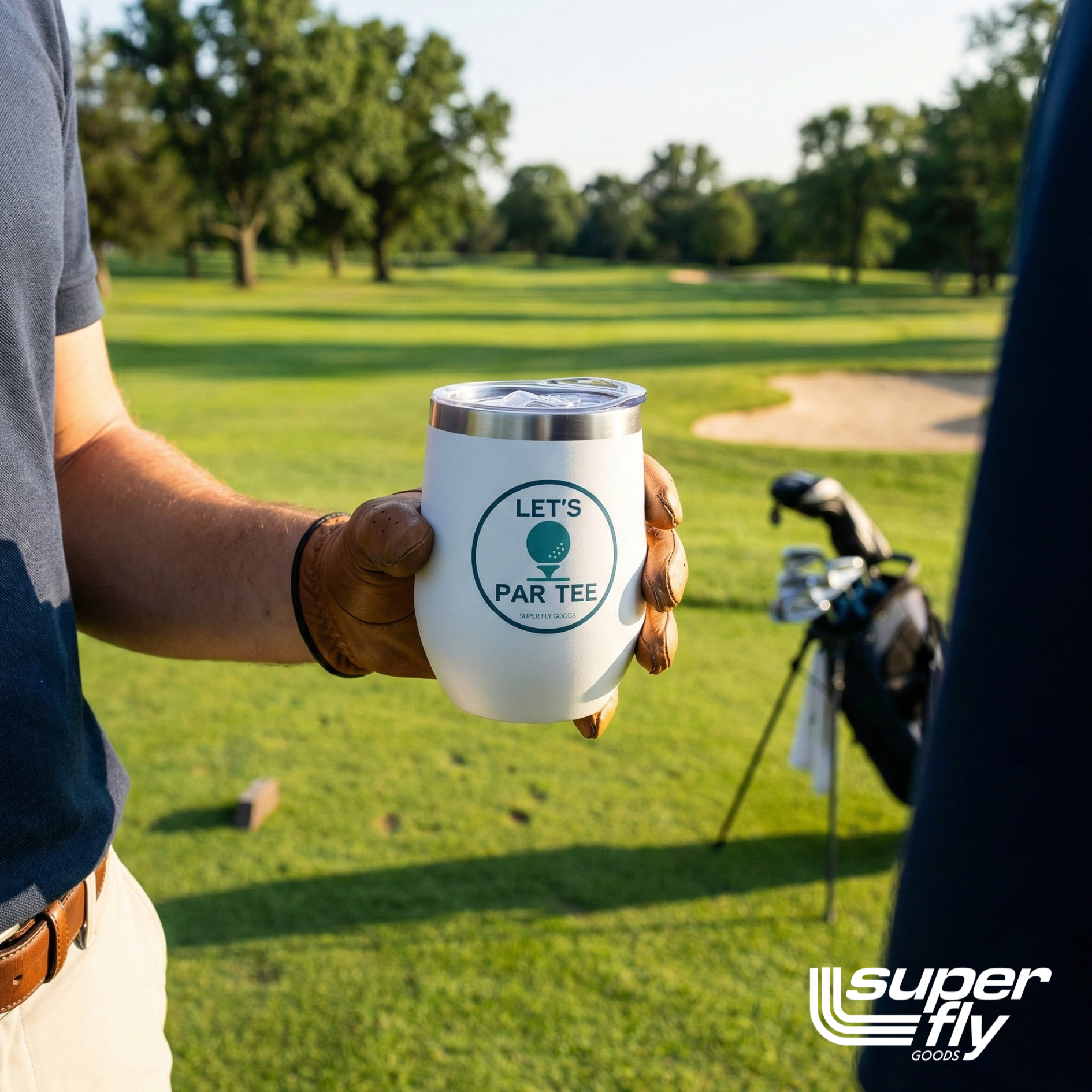 12oz Golf Mug – Insulated Stainless Steel Tumbler with Lid