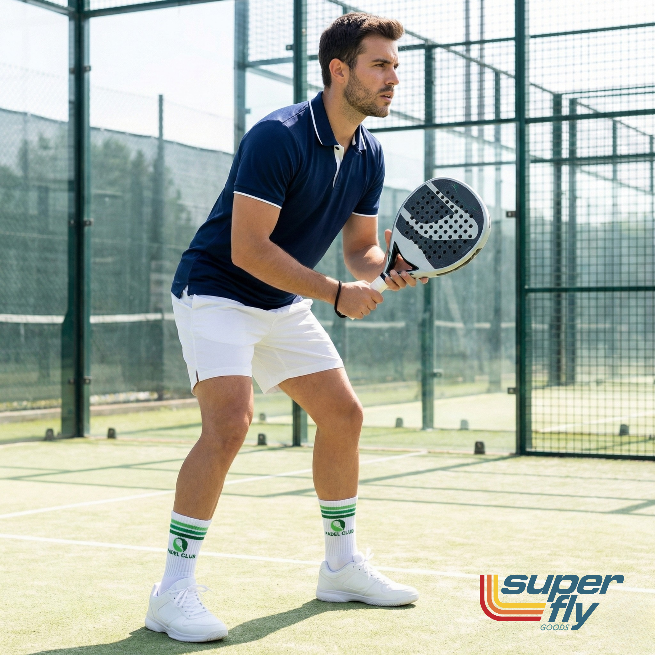 Padel Crew Socks Men & Women Novelty Athletic Socks