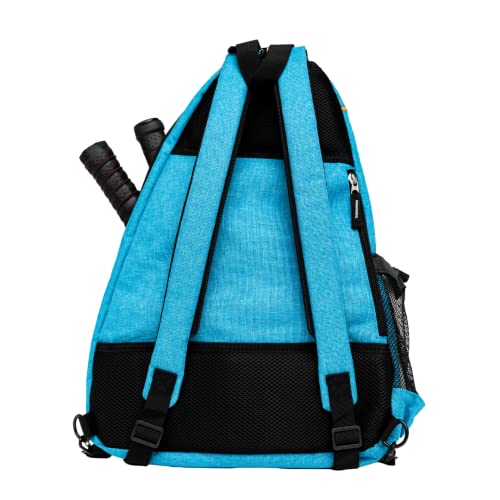 Pickleball Tennis Bag Backpack or Sling Reversible Bag Blue