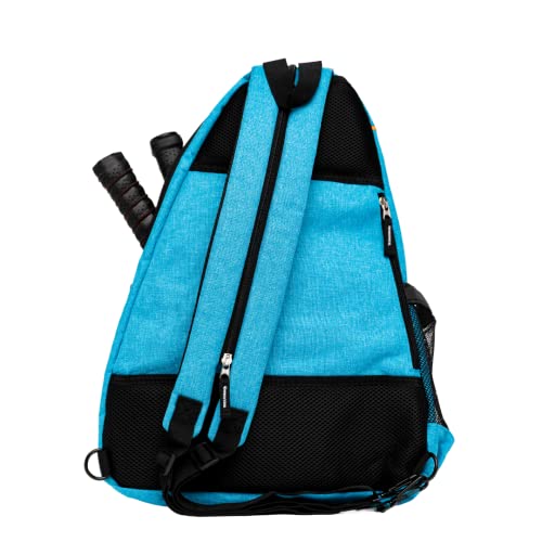 Pickleball Tennis Bag Backpack or Sling Reversible Bag Blue