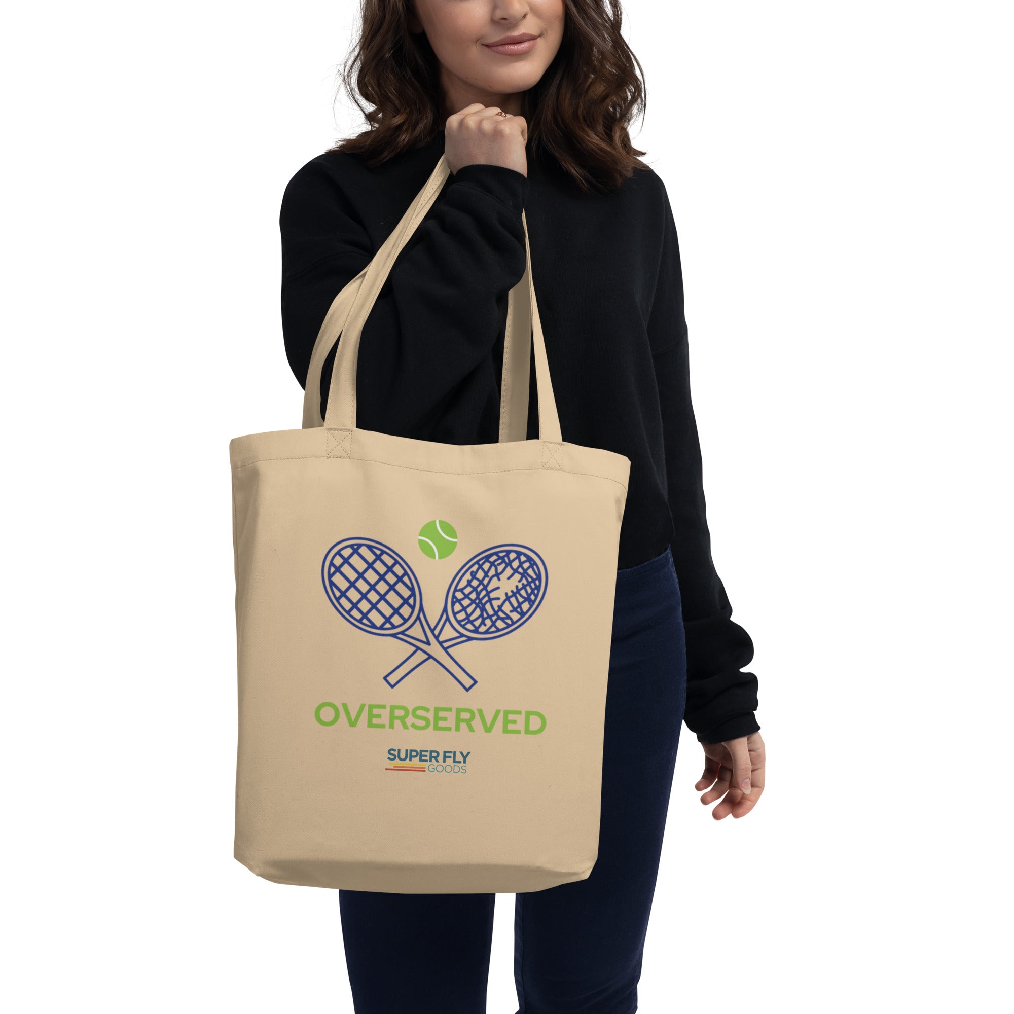 Over Served Tennis Tote Bag