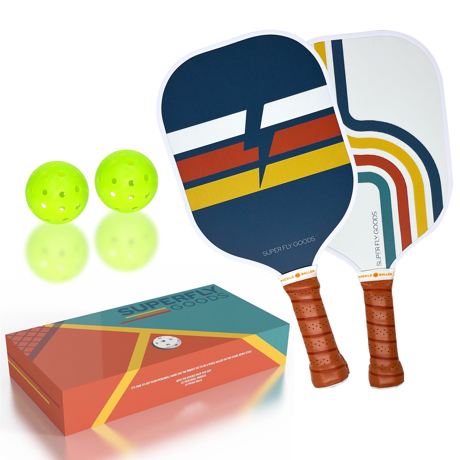 Super Fly Goods Pickleball Paddle Set of 2 Mile High Set