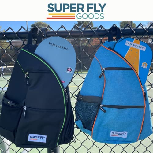 Pickleball Tennis Bag Backpack or Sling Reversible Bag Black