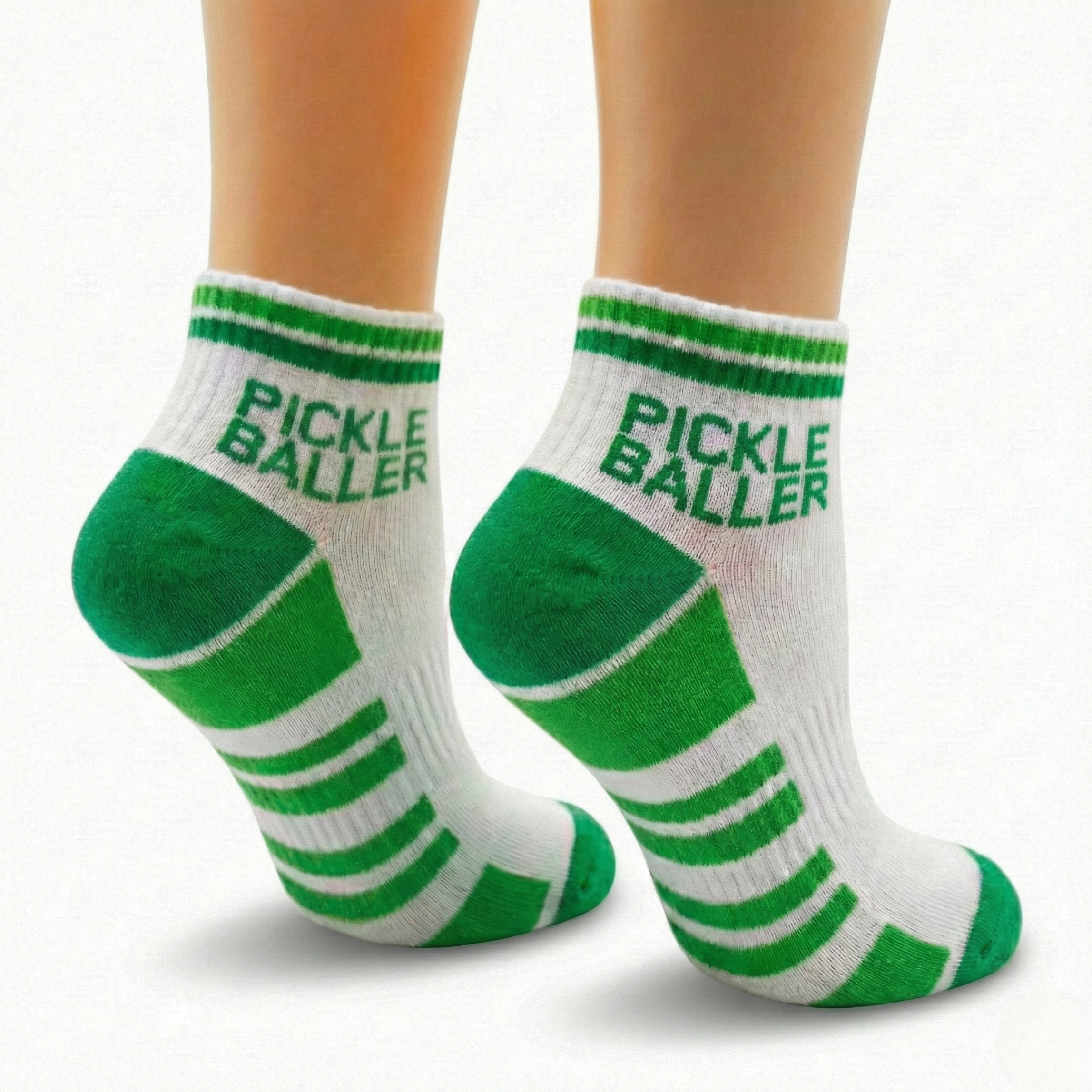 Pickleball Ankle Socks Men & Women Athletic Socks Green