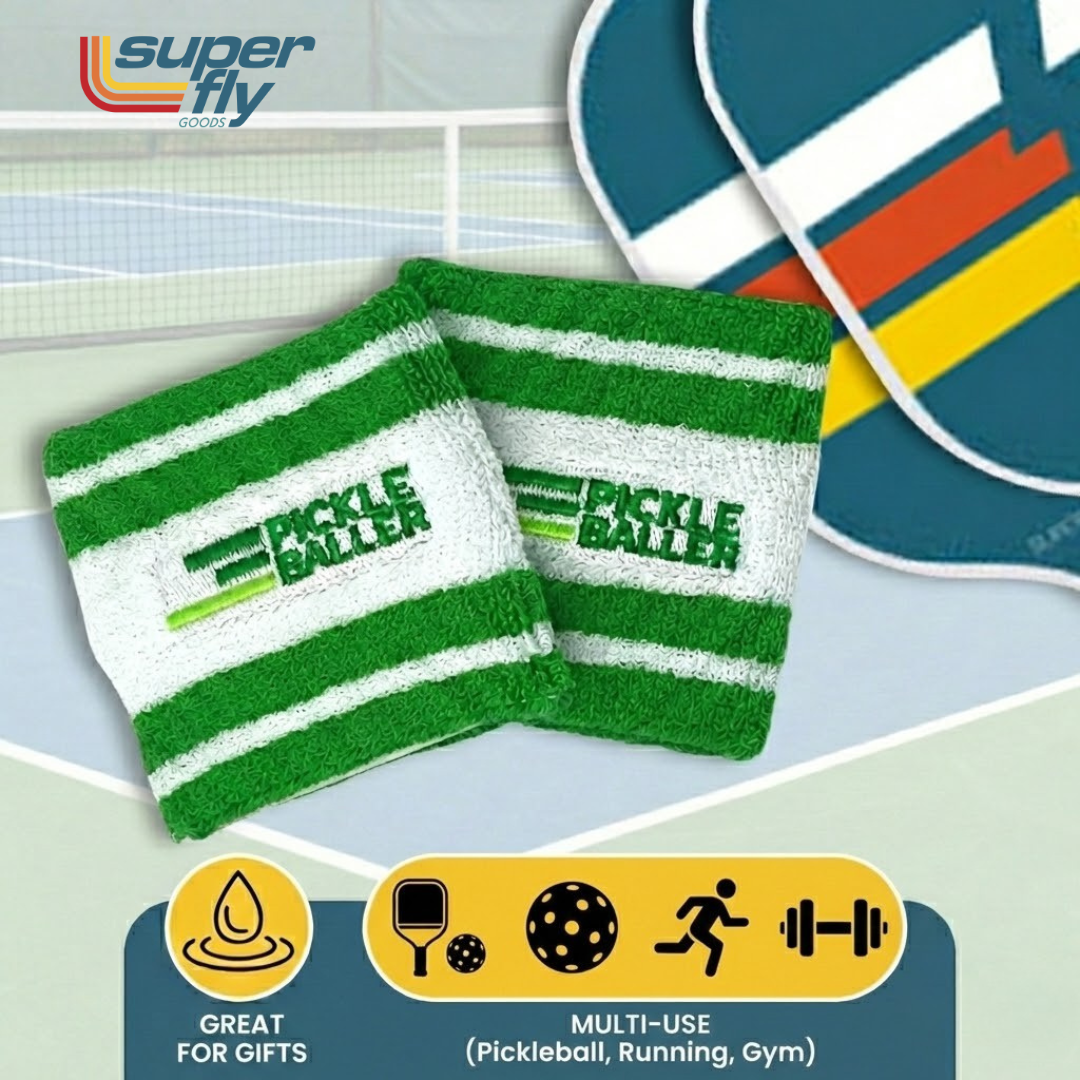 Super Fly Goods Wrist Sweatbands Pickleball