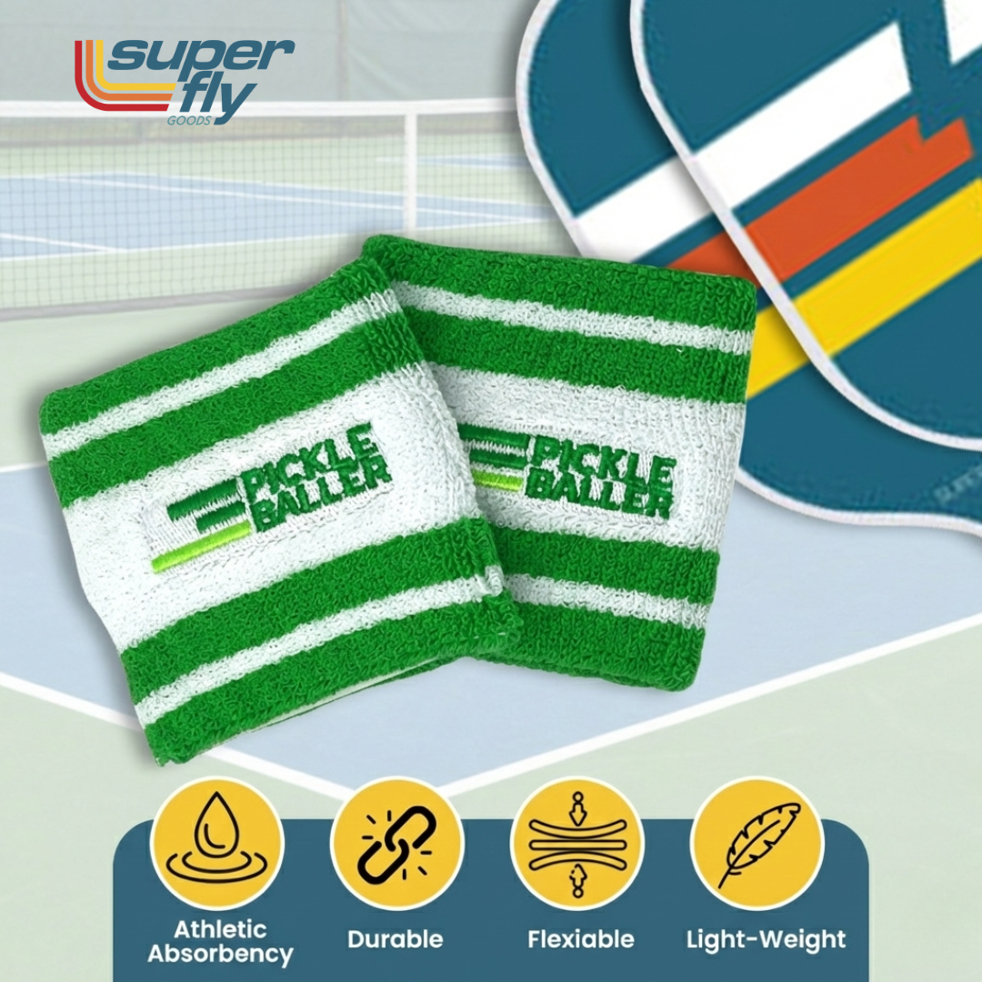 Super Fly Goods Wrist Sweatbands Pickleball