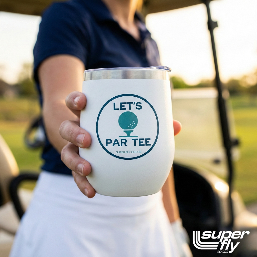 12oz Golf Mug – Insulated Stainless Steel Tumbler with Lid