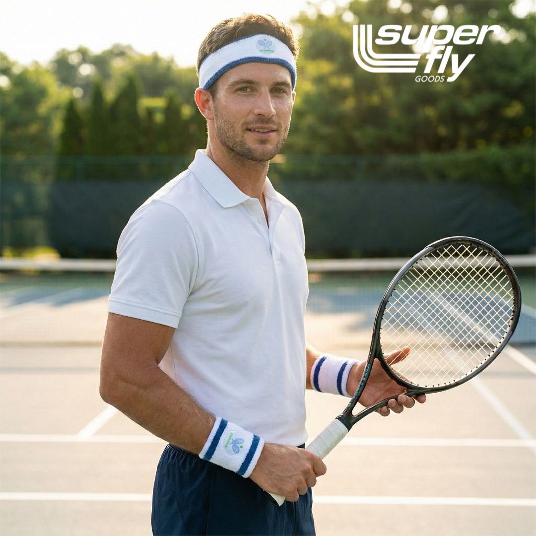Super Fly Goods Sweatbands Set Tennis | Great Gift