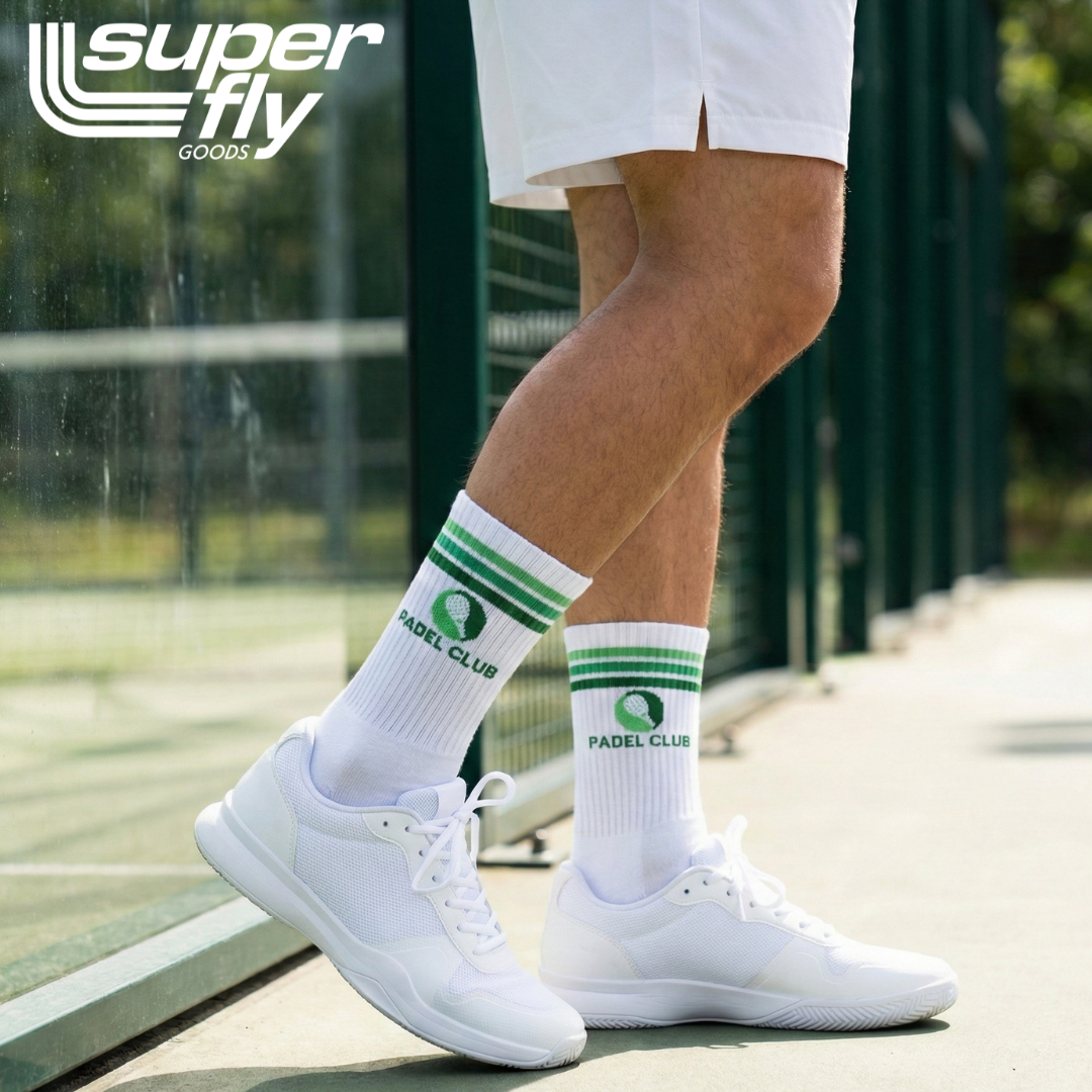 Padel Crew Socks Men & Women Novelty Athletic Socks