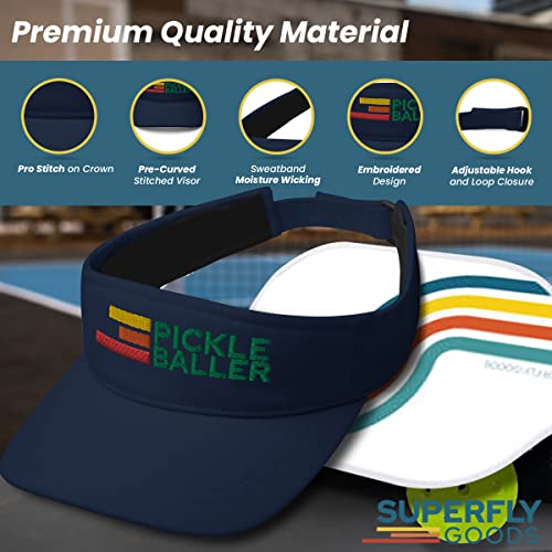 Pickle Baller Retro Visor Navy