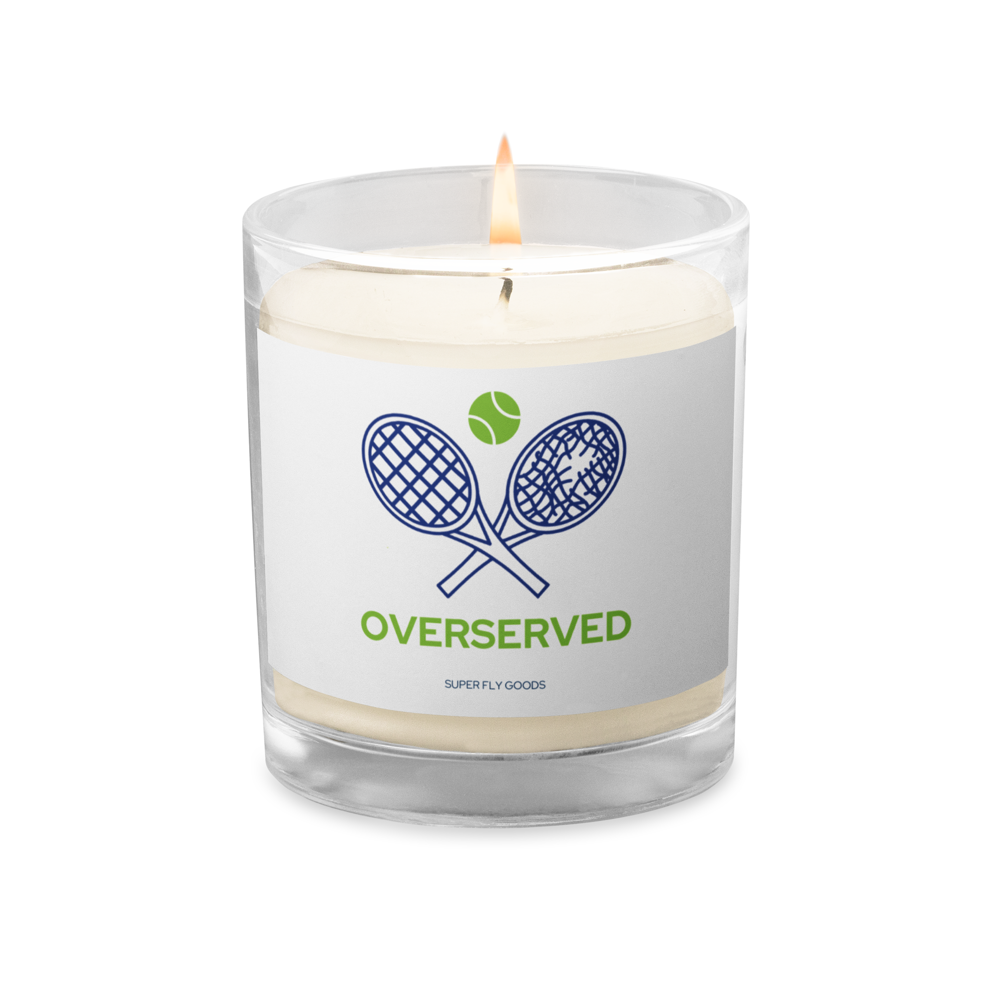 Over Served Glass Jar Candle